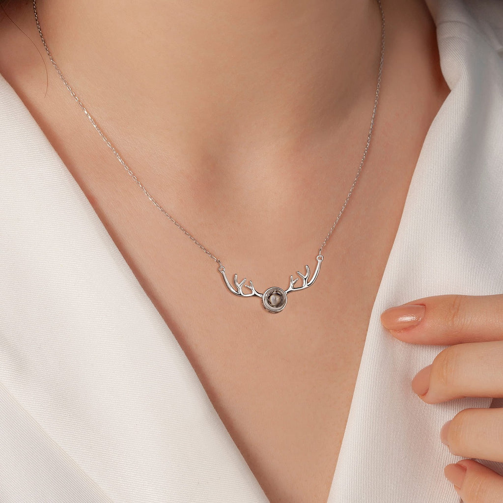 Mother's Day Gifts Animal Necklace 925 Sterling Silver Projection Necklace Mother Daughter Necklace Christmas Birthday Memorial Gifts for Girlfriend Wife Women Mama