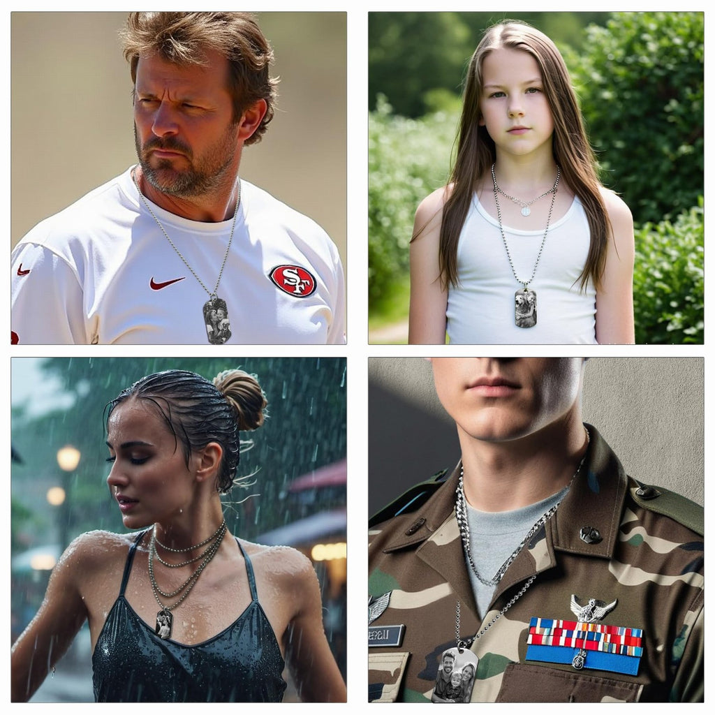 Customizable Giant Sports Fan Chain Necklace: USA Made Team Pride