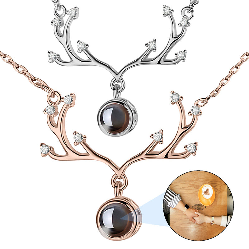 Custom Photo Projection Necklace: Heart Pendant, Personalized Jewelry Gift