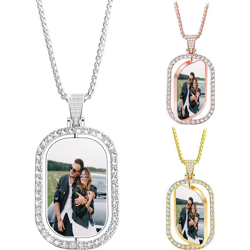 Personalized Double Name Plate in Sterling Silver with Plated