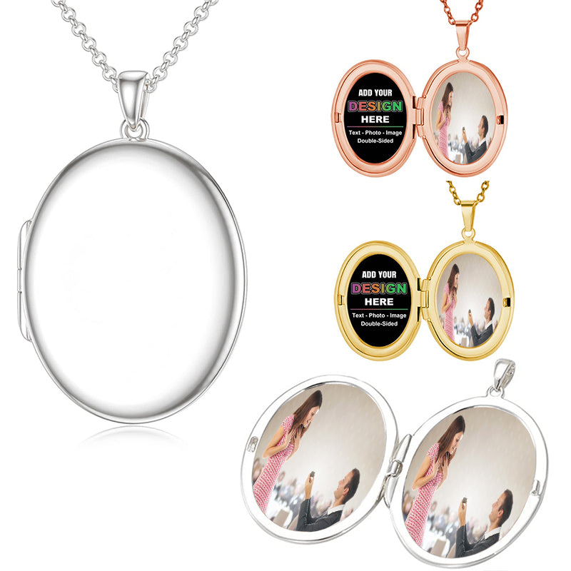 Double Plated Gothic Name Necklace, Personalized Gift