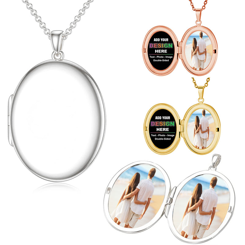 Personalized Picture Necklace,Photo Necklace,Custom Photo Projection Necklace,Photo Round Pendant,Graduation Memorial Gifts,Christmas Gift