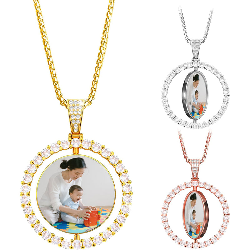 Plated Double Name Necklace: Personalized Bling Jewelry