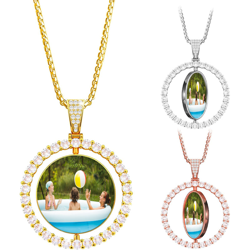 Name Necklace Personalized, Plated Custom Name Necklace Nameplate Pendant Jewelry Gift for Women, Girls