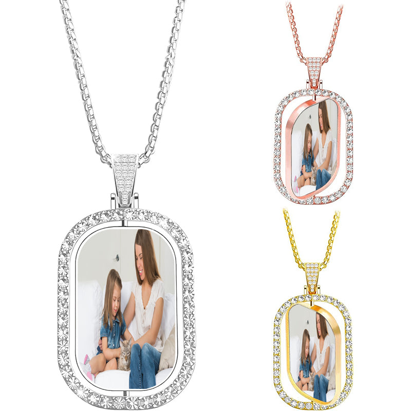 Solid Initial Necklace, Custom Initial Square Pendant, Necklaces for Women, Birthday Gift for Her, Valentine's Day Gift