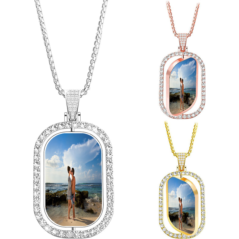 Personalized Birth Flower Name Necklace, Sterling Silver, Plated