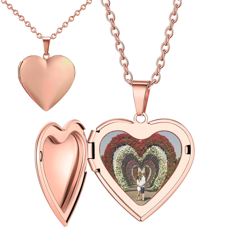 Personalized Photo Projection Necklace 925 Sterling Silver 12 Months Birthstone Pendant Necklace Jewelry Romantic Gifts for Women