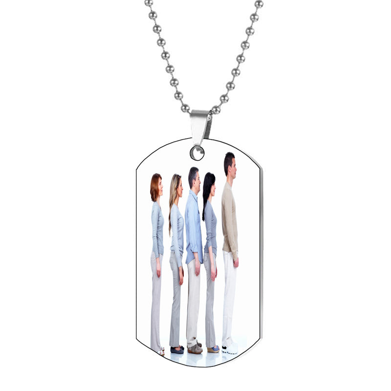 Initial Necklace: Sterling Silver Box Chain Monogram