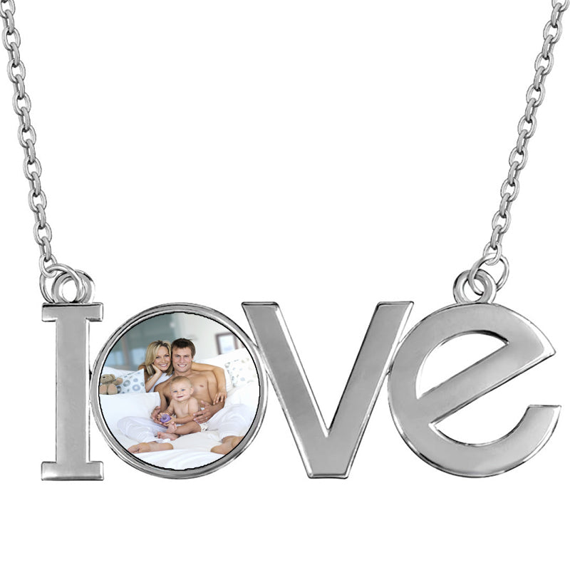 Dog Bone Photo Projection Necklace, Pet Memorial Necklace, Projection Necklace with Picture, Photo Projection Necklaces, Birthday Gift