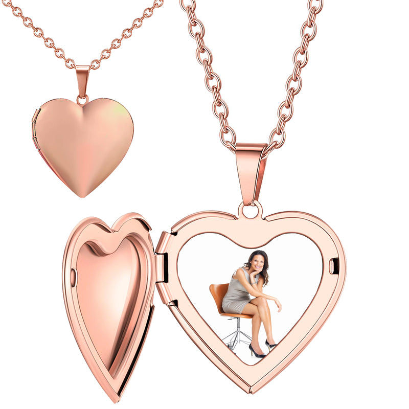 Locket Necklace 925 Sterling Silver Pictures Photo Keep Someone Near to You Custom Lockets Mother's Day Jewelry Personalized Photo Locket Gift
