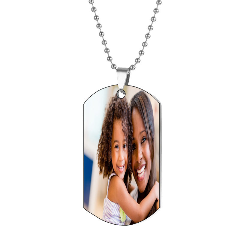 Solid Name Necklace: Personalized Nameplate, Handmade