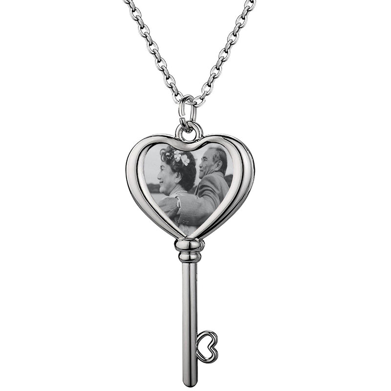 Love Heart Pink Blush Personalised Children's Name Necklace