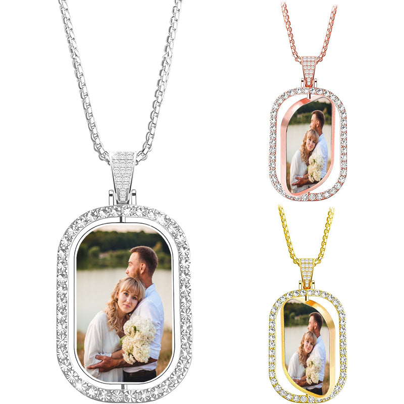 Plated Bling Name Necklace: Personalized Jewelry, Dainty Minimalist Double Nameplate Gifts