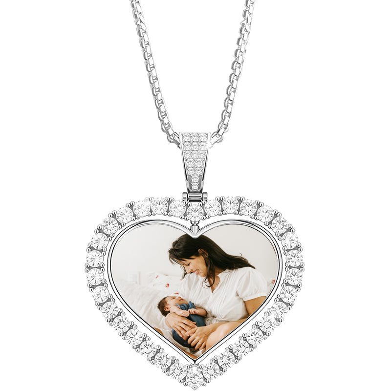 Personalized Ashes Necklace for Men Women Pet Custom Photo Text Stainless Steel Memorial Cremation Jewelry Keepsake Memorial Gifts