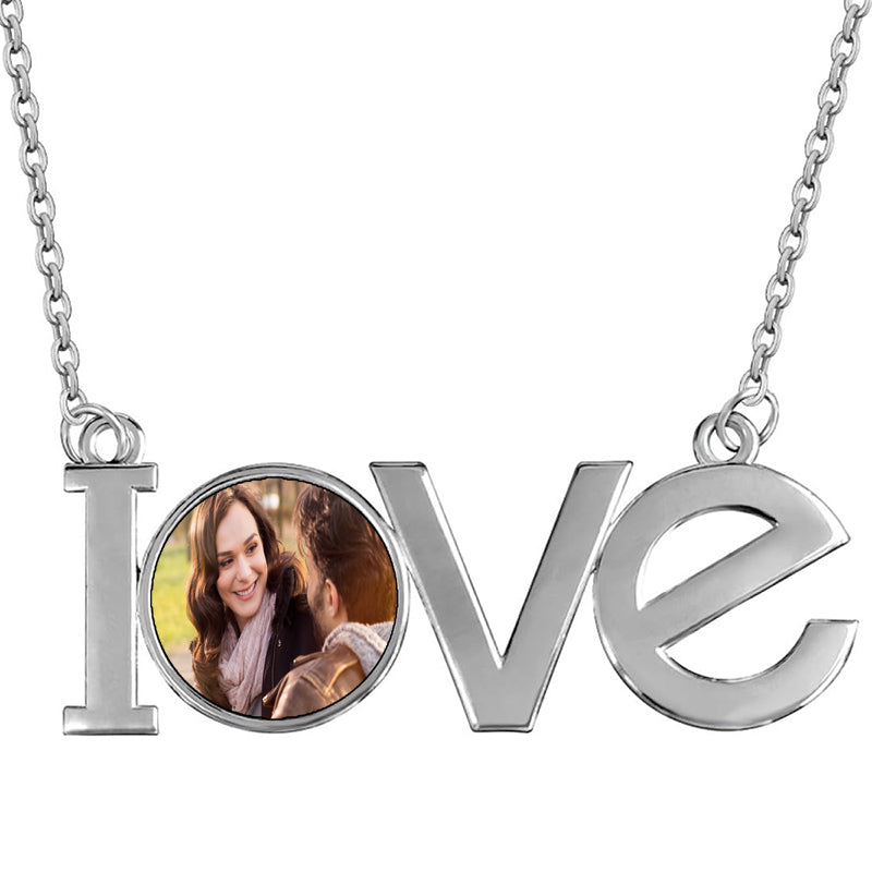 Solid Initial Necklace, Personalized Letter Jewelry,Gift For Her