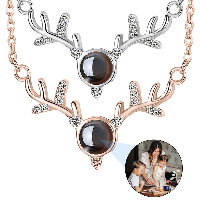 Personalized Picture Snow on The Candle Pendant Custom Photo Necklace Circle Rhinestone Bezel Necklace Picture Dog Tag Pendant with Rope Chain Jewelry Gift for Men Women