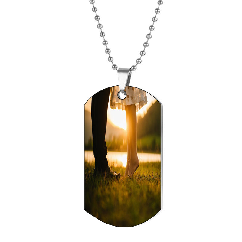 Personalized Envelope Locket Necklace ? Photo Necklace ? Engraved Memorial Photo Necklace ? Pull-out Necklace ? Mother's Day Gift