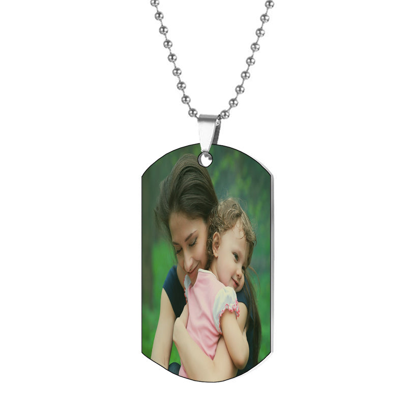Custom Acrylic Photo Necklace, Name Photo Necklace, Photo Pendent, Picture Necklace, Personalized Any Photo Necklace For Women Men Kids