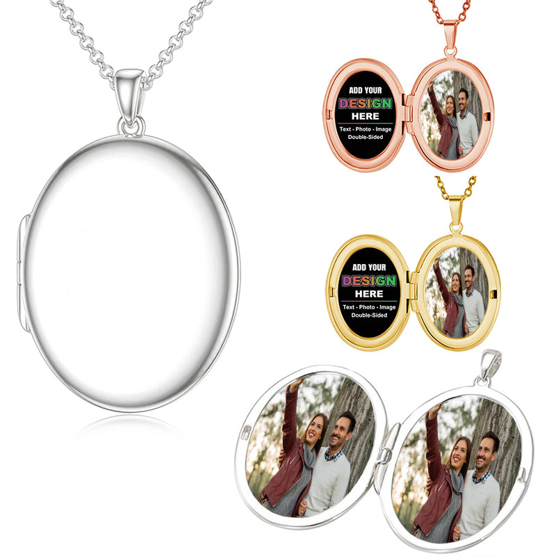 Hip Hop Custom Engraved Photo Necklace Iced Out Round Picture Pendant For Mom Personalized Memorial Jewelry With Picture Image Pendant Necklace With Text Wonderful Gift With Gift Box