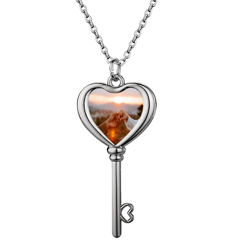 Custom Enamel Logo Necklace: Personalized Photo/Logo Pendant