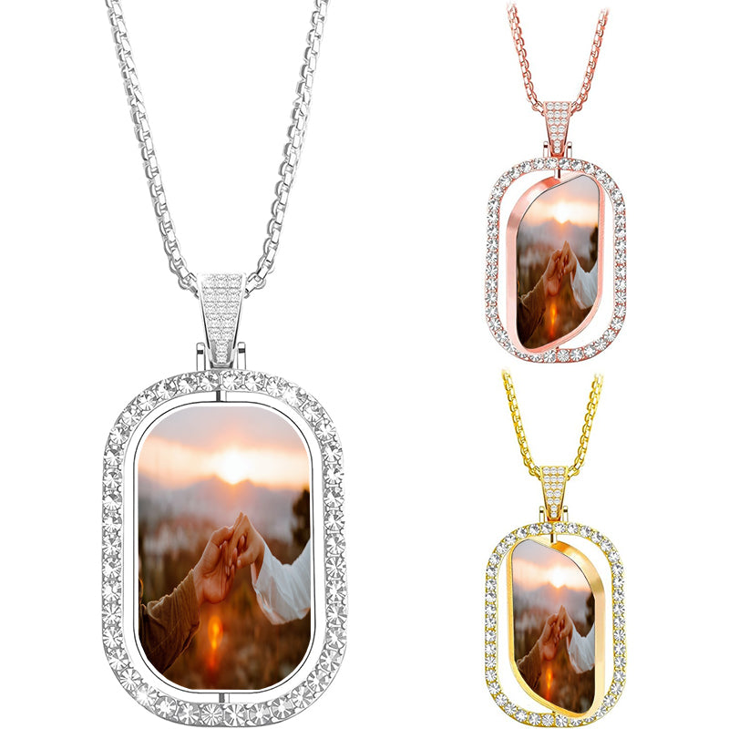 Custom Pet Photo Necklace, Personalized Pet Portrait Pendant, Real Dog Image Necklace, Dog Mom Gift, Puppy Owner Gift, Women Gifts