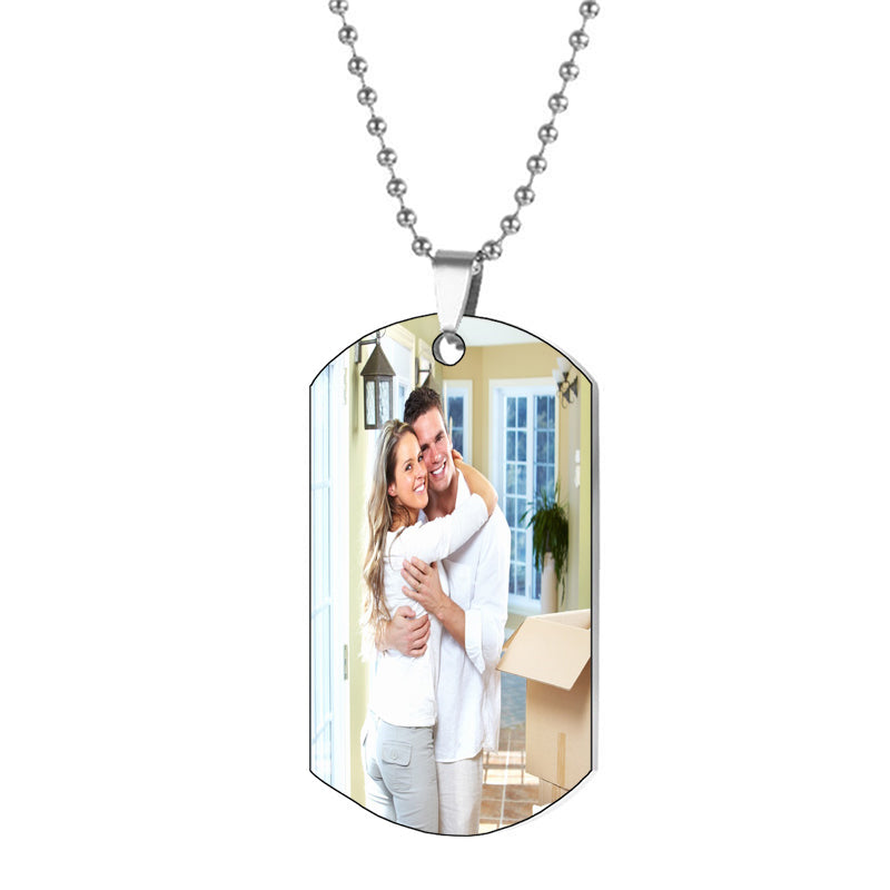 Name Necklace: Custom Initial Charm, Dangle Name Chain