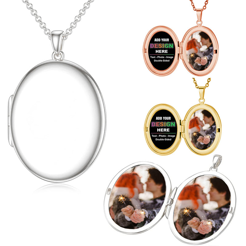 Dainty Photo Necklace, Custom Plated Picture Necklace, Memorial Jewellery, Personalised Gifts, Birthday Gift for Her,Christmas Gift