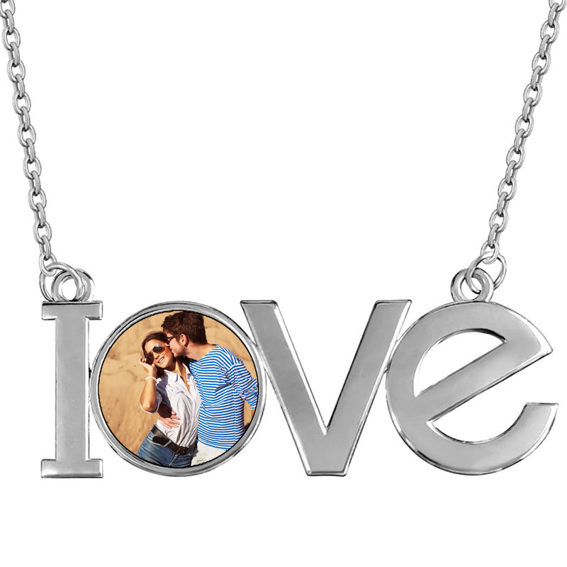 Crescent Moon and Stars Necklace, Personalized Initial Pendants, Custom Celestial Necklace | Fill, Sterling Silver | GNV_0231