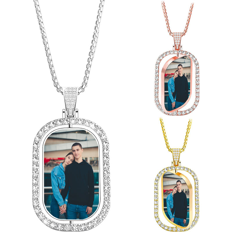 Customized Name Logo Necklace - Geometric Monogram & Name Necklace - Valentines Day Gift For Her - Unique Design Name Jewelry Charm