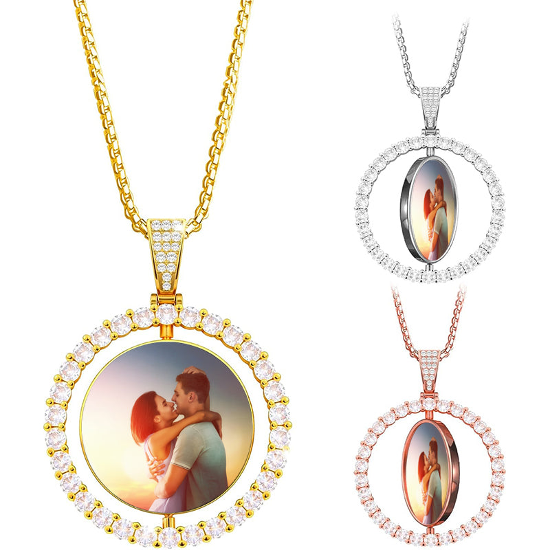 Custom Double Name Necklace & Bamboo Hoop Earring Set, Personalized Jewelry Set, Bling Nameplate