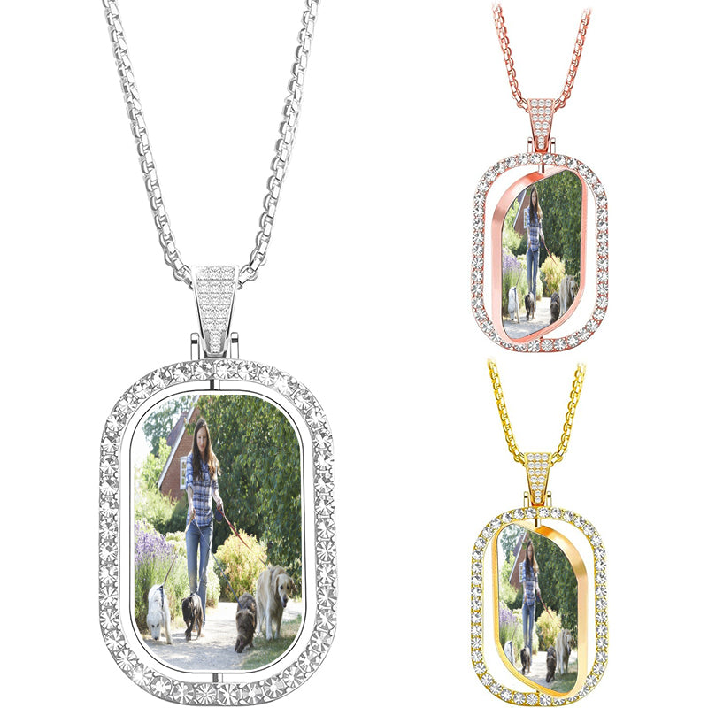 Personalized Grandma Cube Necklace ¨C Custom Name Necklace with Grandkids¡¯ Names ¨C 4-Sided 3D Bar Necklace Gift for Grandma - Mother's Day Christmas Birthday GMA-CUBE