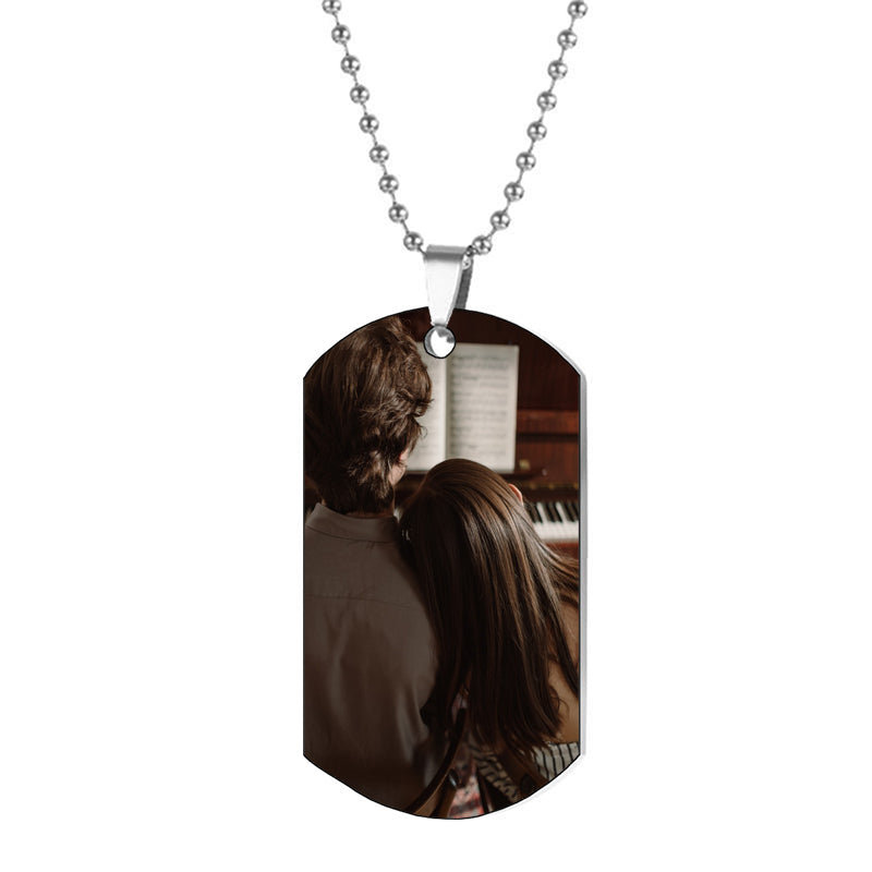 Custom Photo Rosary Beads Necklace, Personalized Cross Memorial Gift, Unique Keepsake Necklace for Women