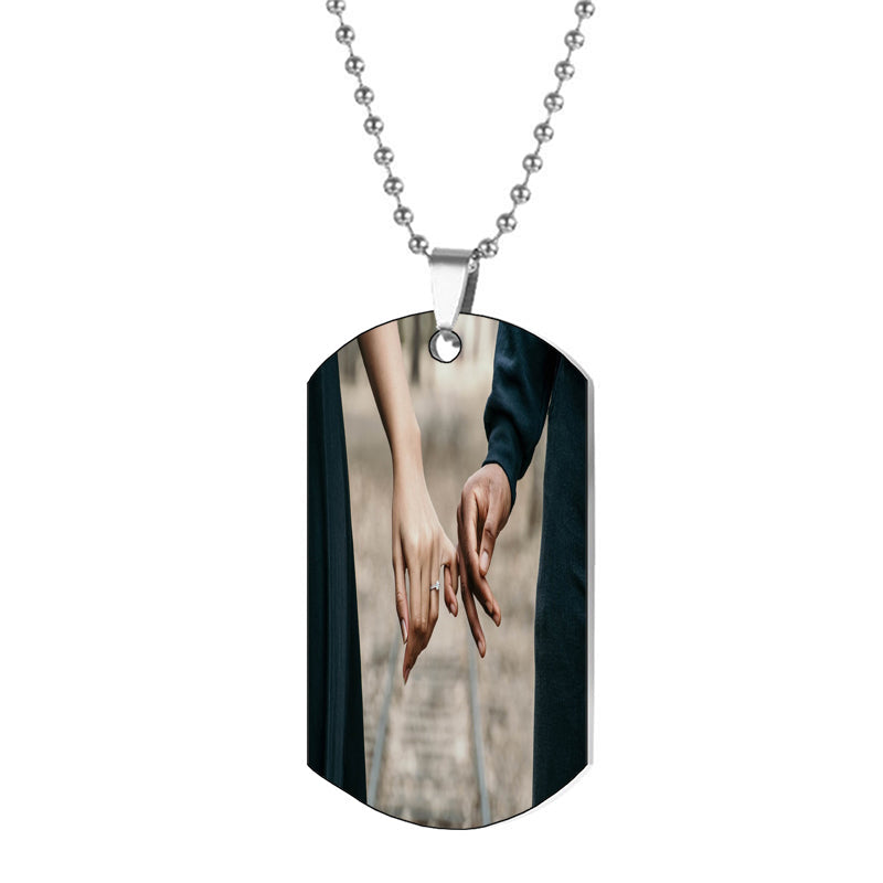 Heart Projection Photo Necklace, Projection Jewelry for Women, Personalized Gift, Memorial Picture, Anniversary Gift, Birthday Gift for Her