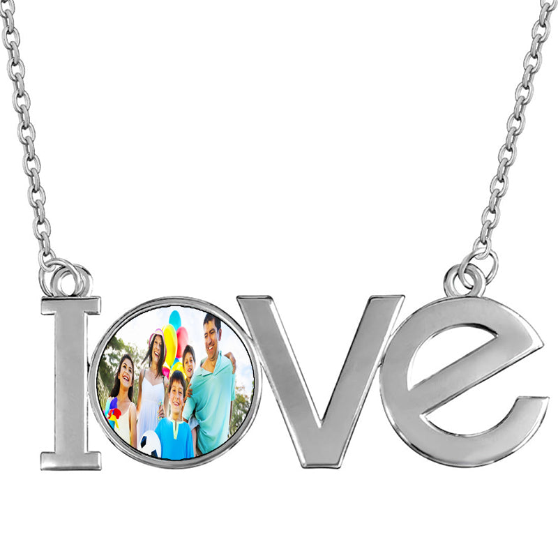 Personalized Name Necklace Two Tone Plated Double Heart Pendant Custom Nameplate Jewelry Valentine's Gift for Women Men Couples Anniversary Birthday Gift