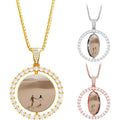 Personalized Photo Pendant Necklace: Engraved Keepsake Jewelry