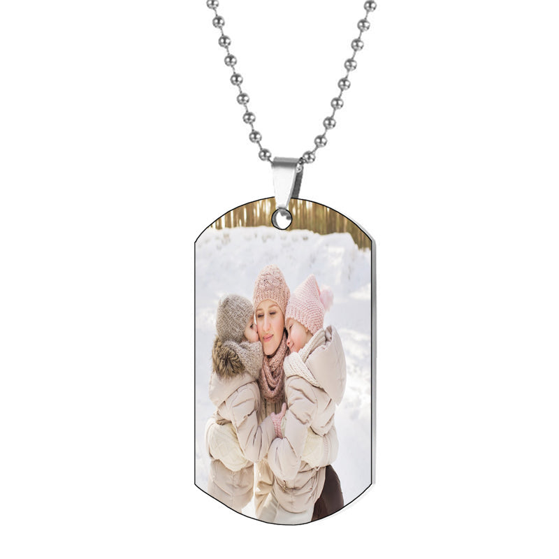 Memorial Projection Necklace with Birthstone, Picture Necklace for Women, Custom Photo Inside Jewelry, Birthday Gift for Mom, Christmas Gift