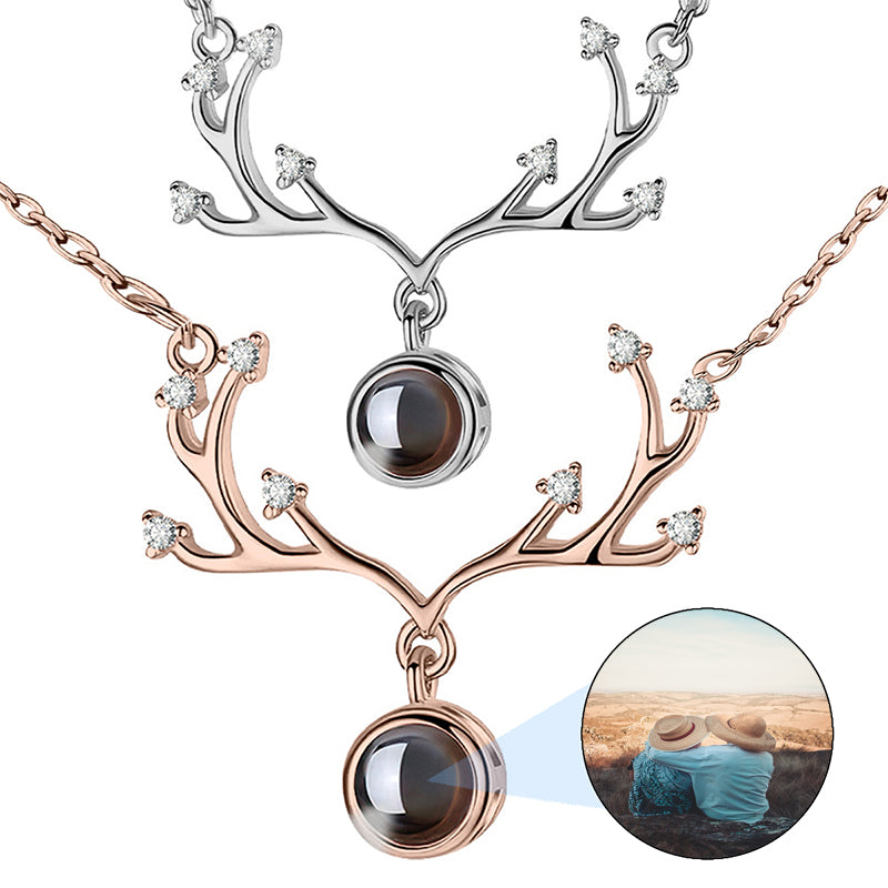 Projection Photo Cross Necklace in / Silver / Rose , Personalized Photo Sterling Silver Custom Family Couples Pet Photo Necklace