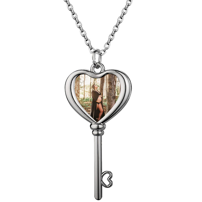 Personalized Custom Necklace with Picture Inside Custom Photo Projection Necklace Picture Necklace Personalized Photo Mothers Day Gifts for Mom Girlfriend Wife