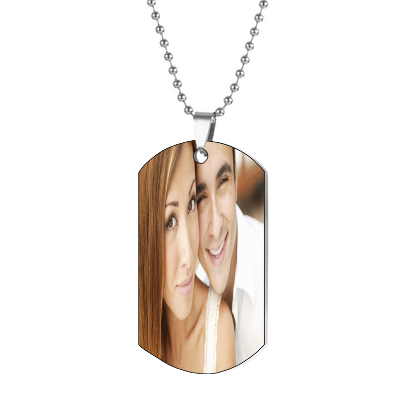 Custom Locket Photo Pendant Memory Necklace | Remembrance Memorial Personalized Picture Locket Necklace 6mm Miami Cuban Chain