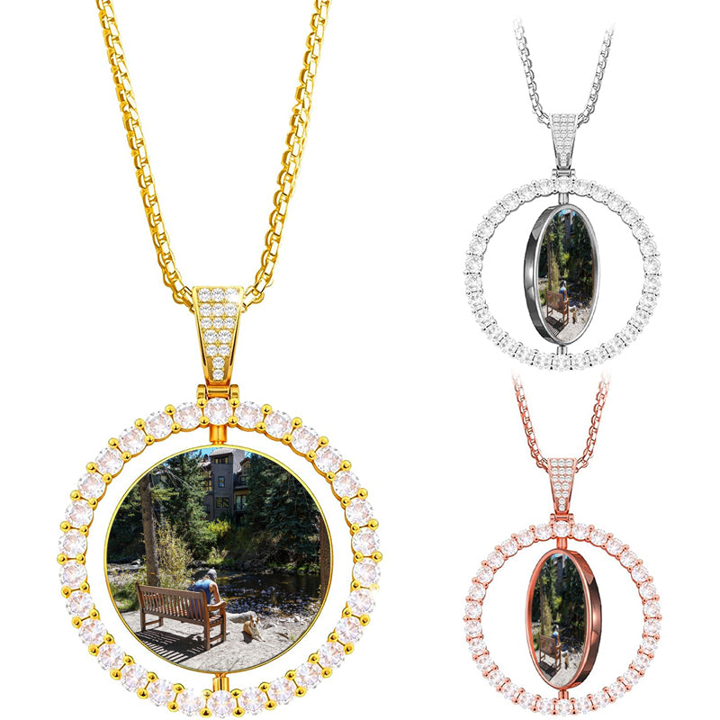 Personalized Name Necklace Custom Name Plate Pendant Necklace, Silver Rose Custom Necklace, Name Chains for Women, Personalized Jewelry Customized Gifts