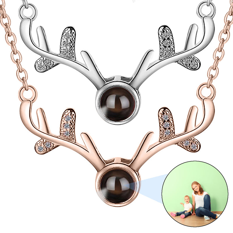 Personalized Projection Necklace, Custom Sparkling Picture Necklace, Christmas Gift for Her, Anniversary Gift, Personalised BFF Gift for Her