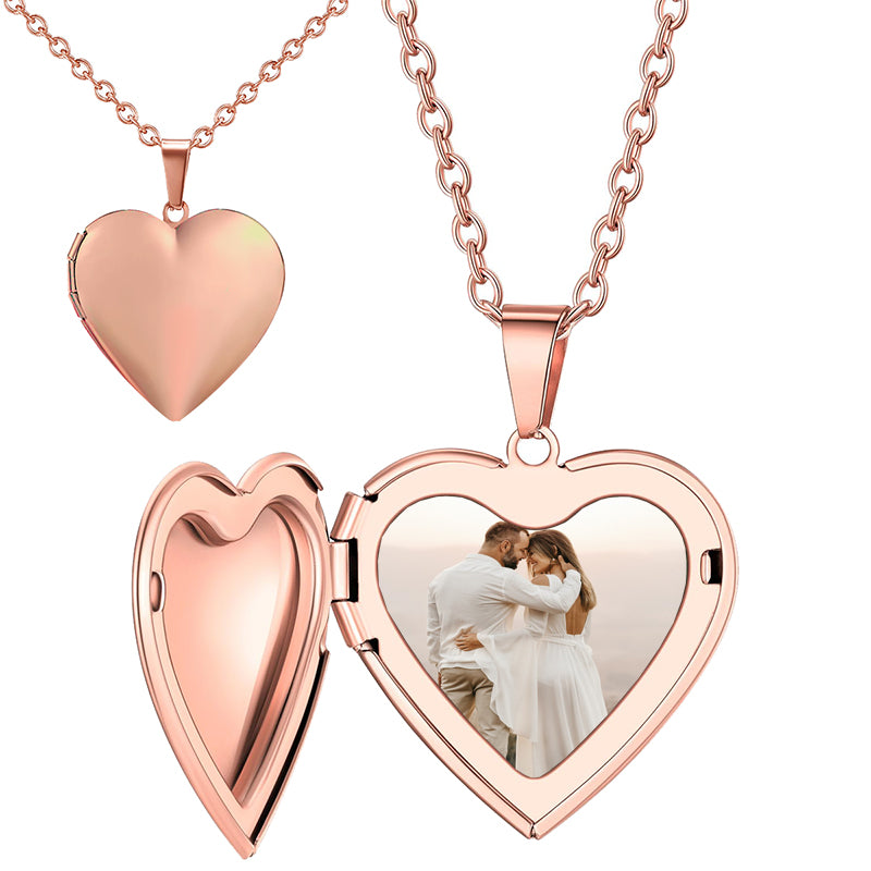 Personalized Sterling Silver ID Tag Necklace: Solid 925 Engraved Any Photo, Text, Fingerprint Double-Sided