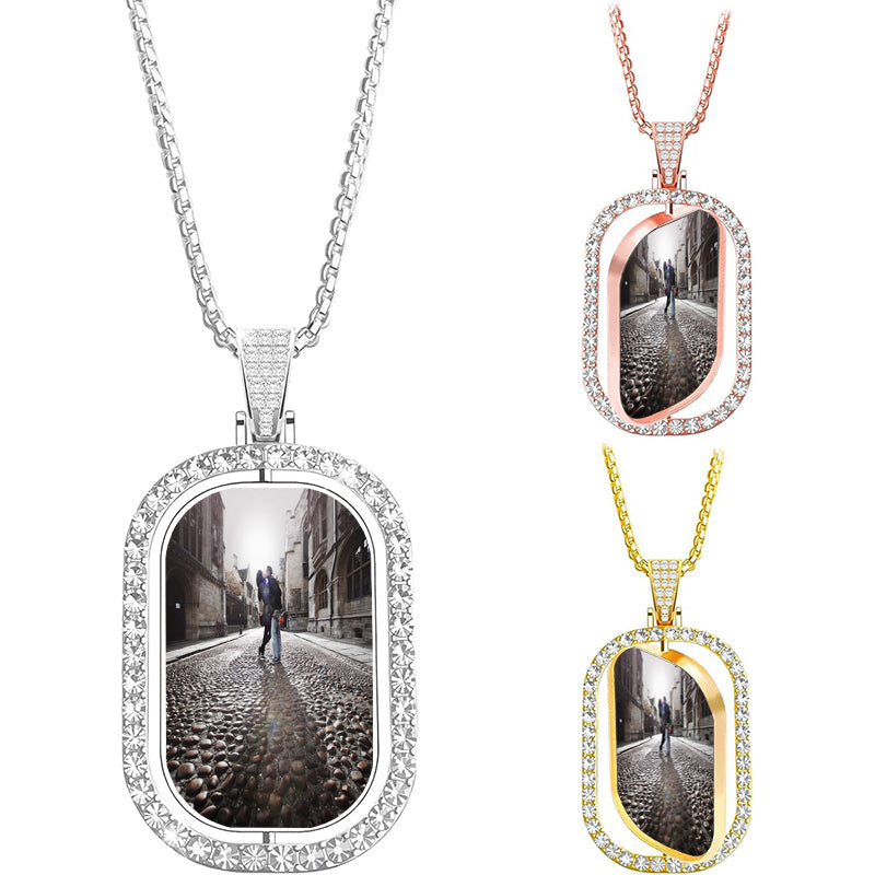 Custom Song Lyrics Vinyl Record Player Wood Necklace