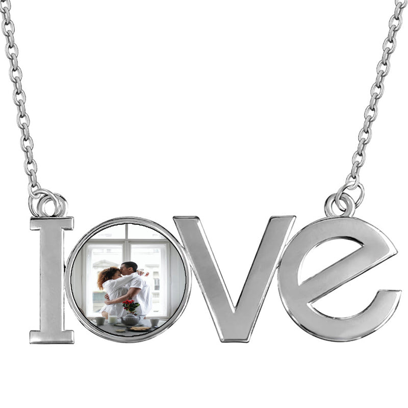 Yellow Monogram Necklace 1 inch - Handcrafted - Personalized Initial Necklace - Made in USA