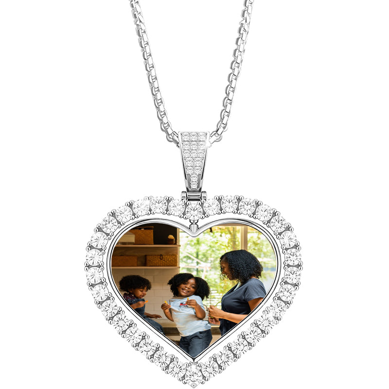 Old English Sterling Silver Cuban Name Necklace - Gothic Font Mens Jewelry