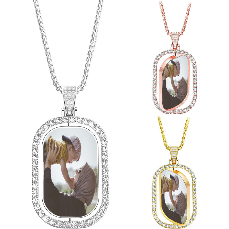 Personalized Double Bar Necklace: Filled Custom Nameplate