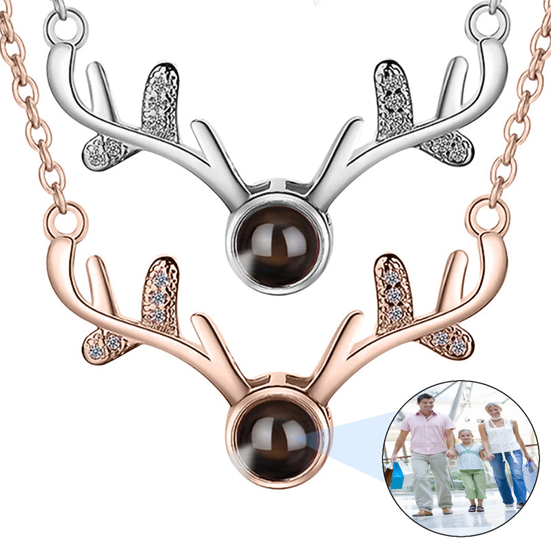 Custom Photo Projection Necklace, Memorial Photo Pendant, Bubble Photo Necklace, Gift for Her, Picture Jewelry, Christmas Gift