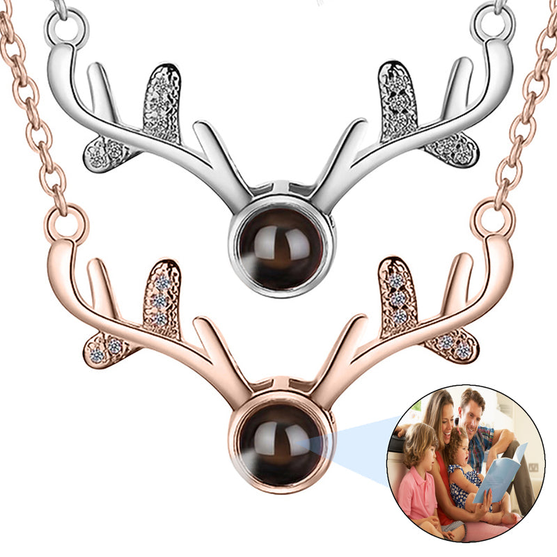 Custom Text Necklace, Silver Rose Plated Stainless Steel Personalized Gifts for Her, Valentine, Grandma, Mom, Sister, Bridesmaids