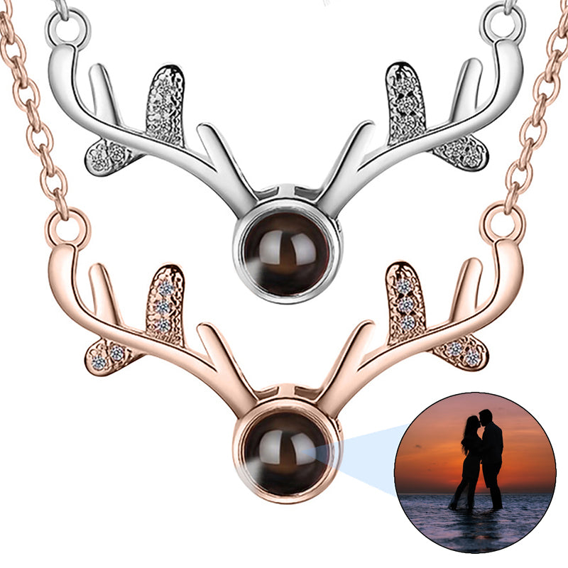 Custom Photo Angel Wing Necklace: Heart Pendant Memorial Jewelry