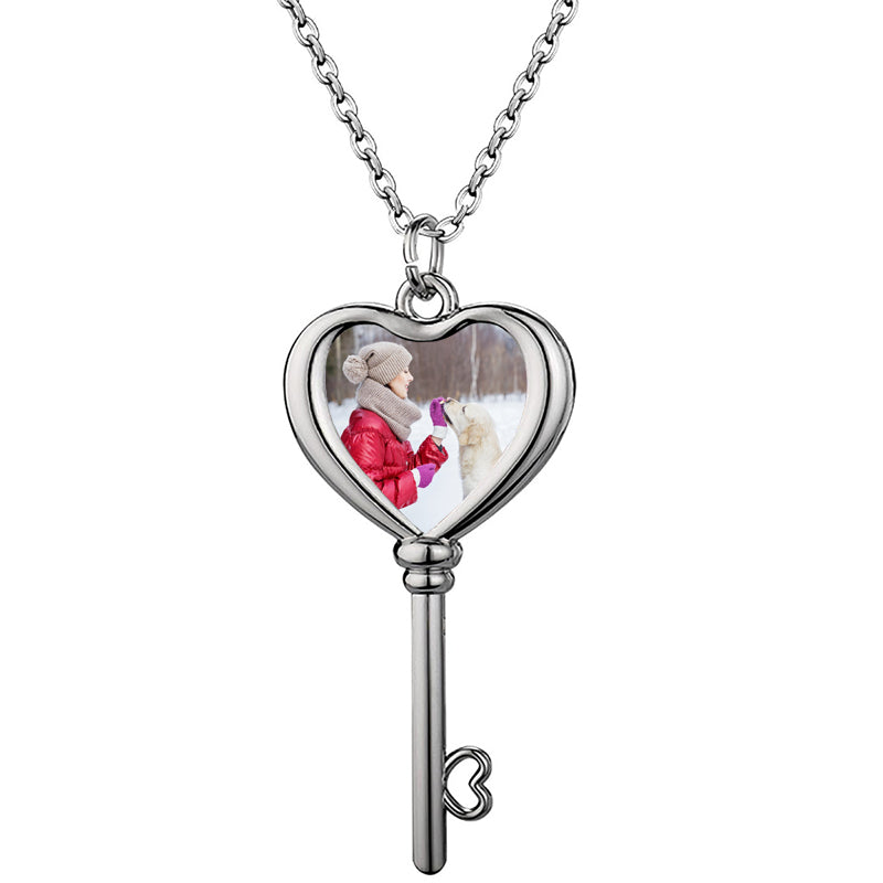 Heart Picture Locket Personalized Necklace, Heart Necklace, Heart Locket Pendant, Valentines Day Gift Woman, Love pendant, Mother Gift